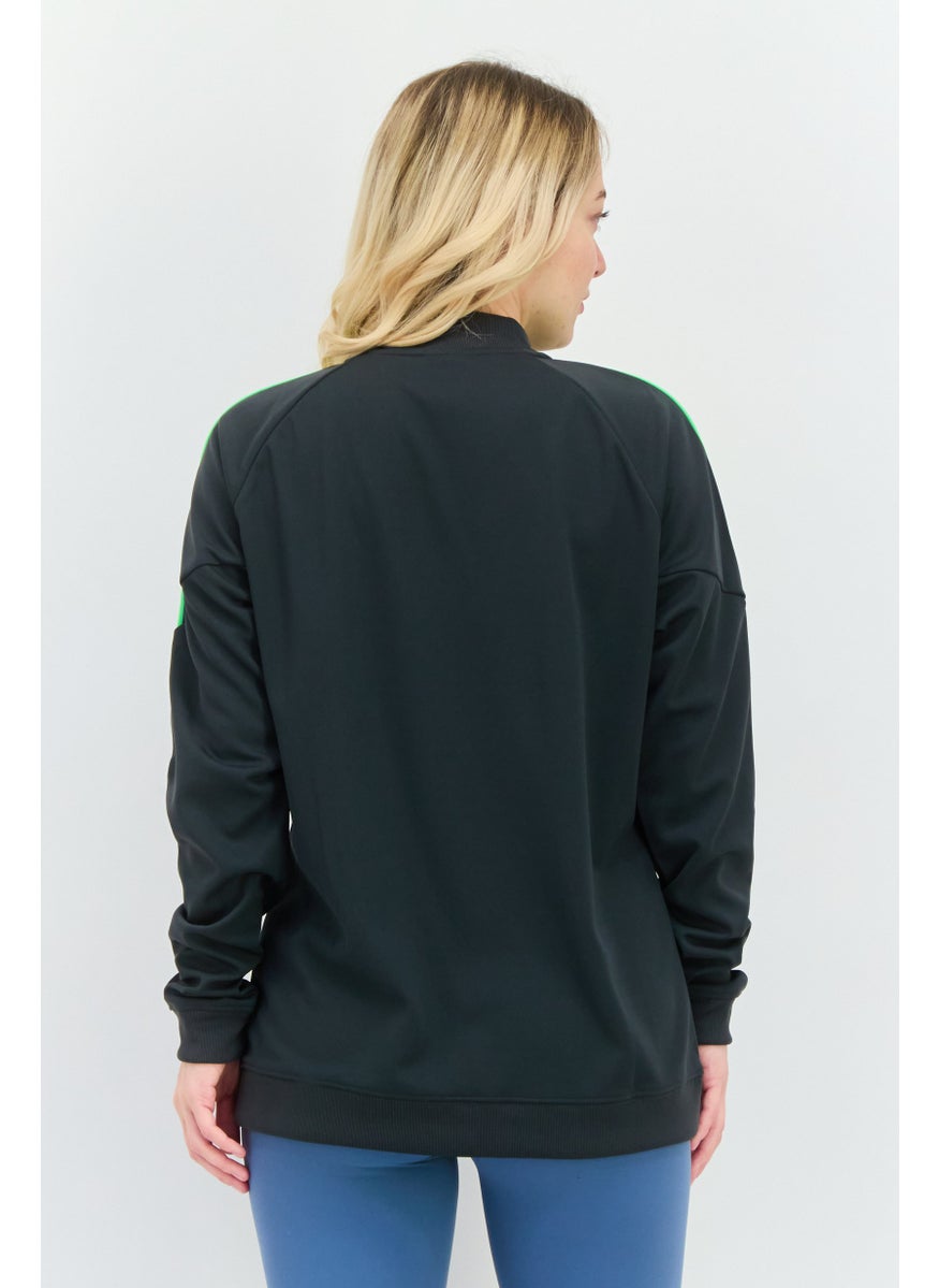 Women Sportswear Fit Long Sleeve Outdoor Sweatshirt, Grey Combo