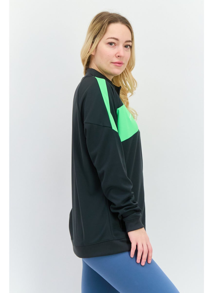 Women Sportswear Fit Long Sleeve Outdoor Sweatshirt, Grey Combo