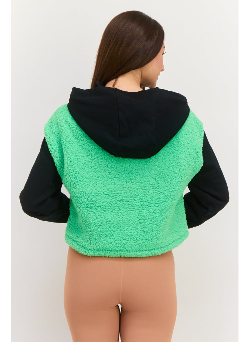 Women Sportswear Fit Outdoor Sweatshirt,Black