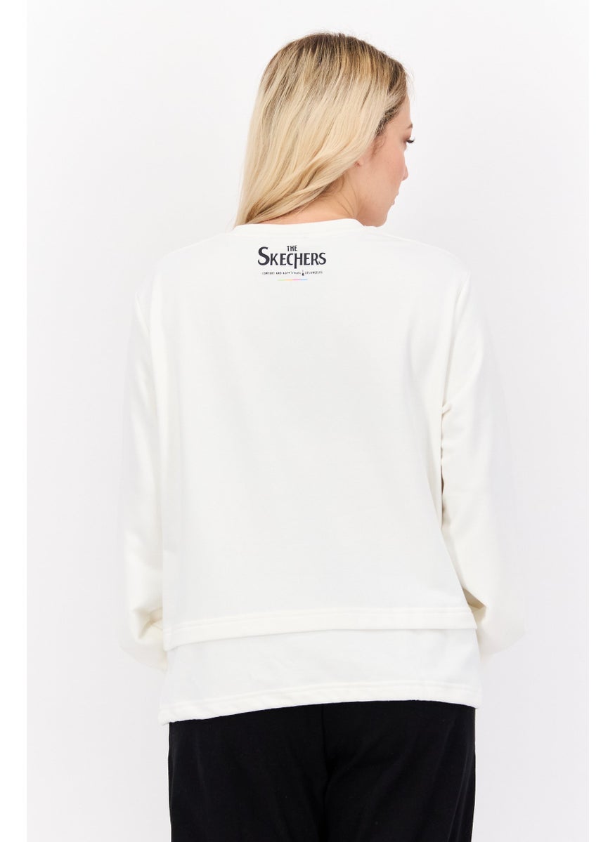 Women Sportswear Fit Training Sweatshirt, White