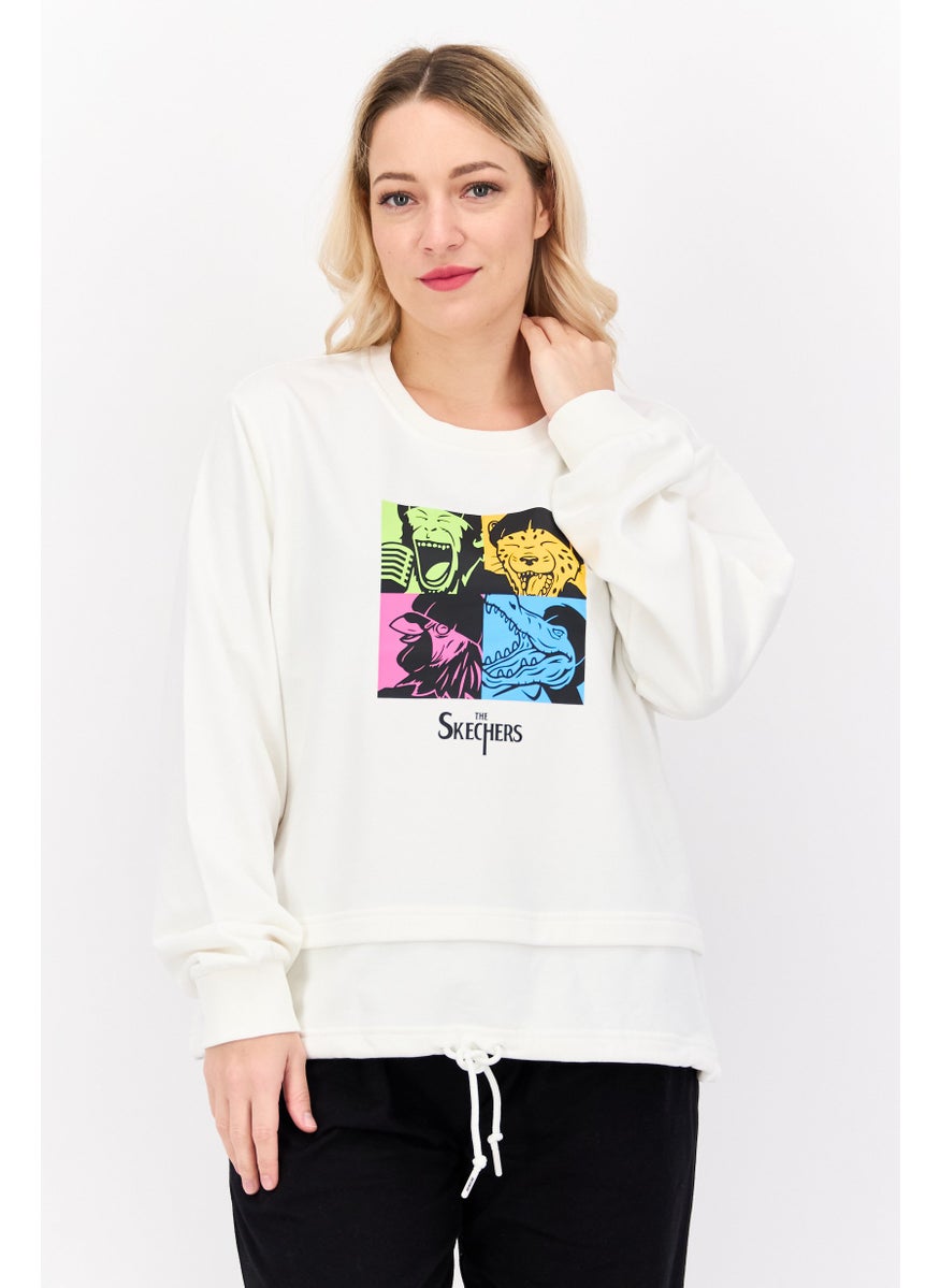 Women Sportswear Fit Training Sweatshirt, White