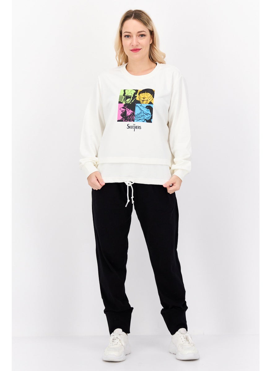 Women Sportswear Fit Training Sweatshirt, White