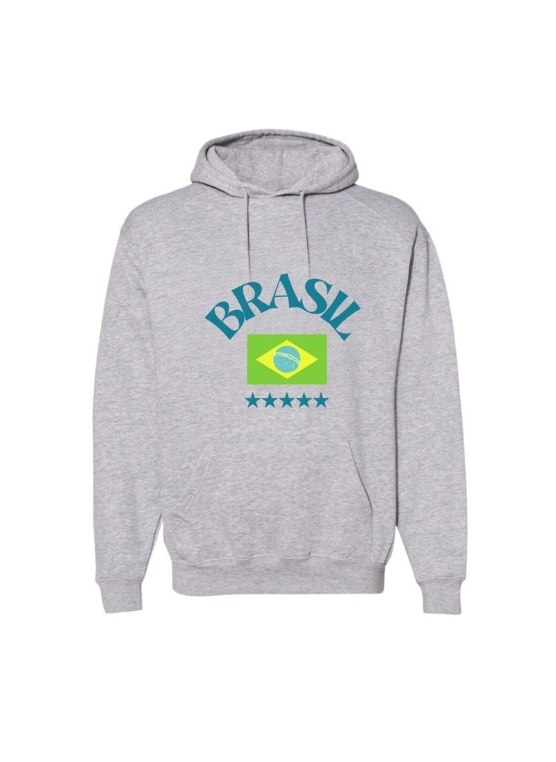 Brazil Women's Hoodie–100% Cotton Fabric|Casual Wear For Travel,Sports&Daily Outfits|Long Sleeve Pullover|Brazil Printed Hoodies