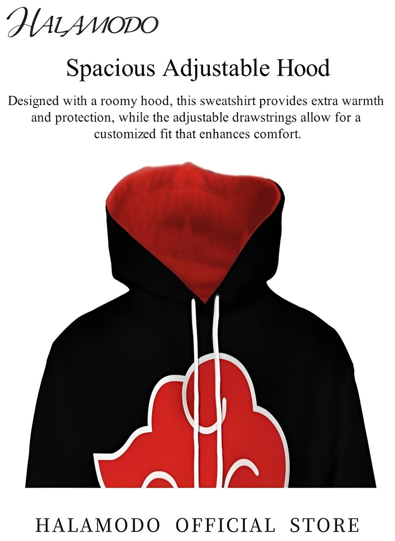 Unisex Hoodies 3D Novelty Pullover Sweatshirt Anime Cosplay Clothing Anime Printed Hoodies Fashion Street Novelty Hooded for Men Women