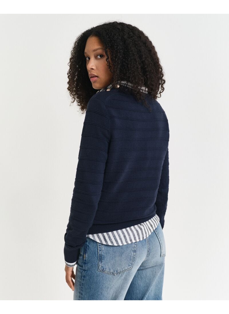 Gant Textured Cotton C-Neck