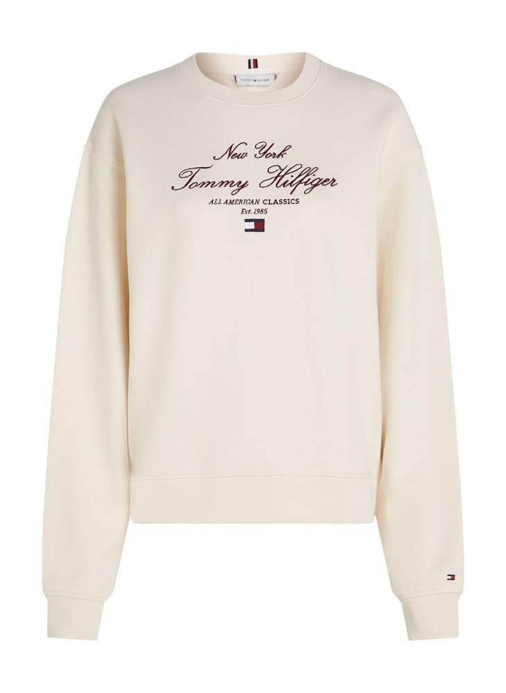 Crew Neck Graphic Sweatshirt