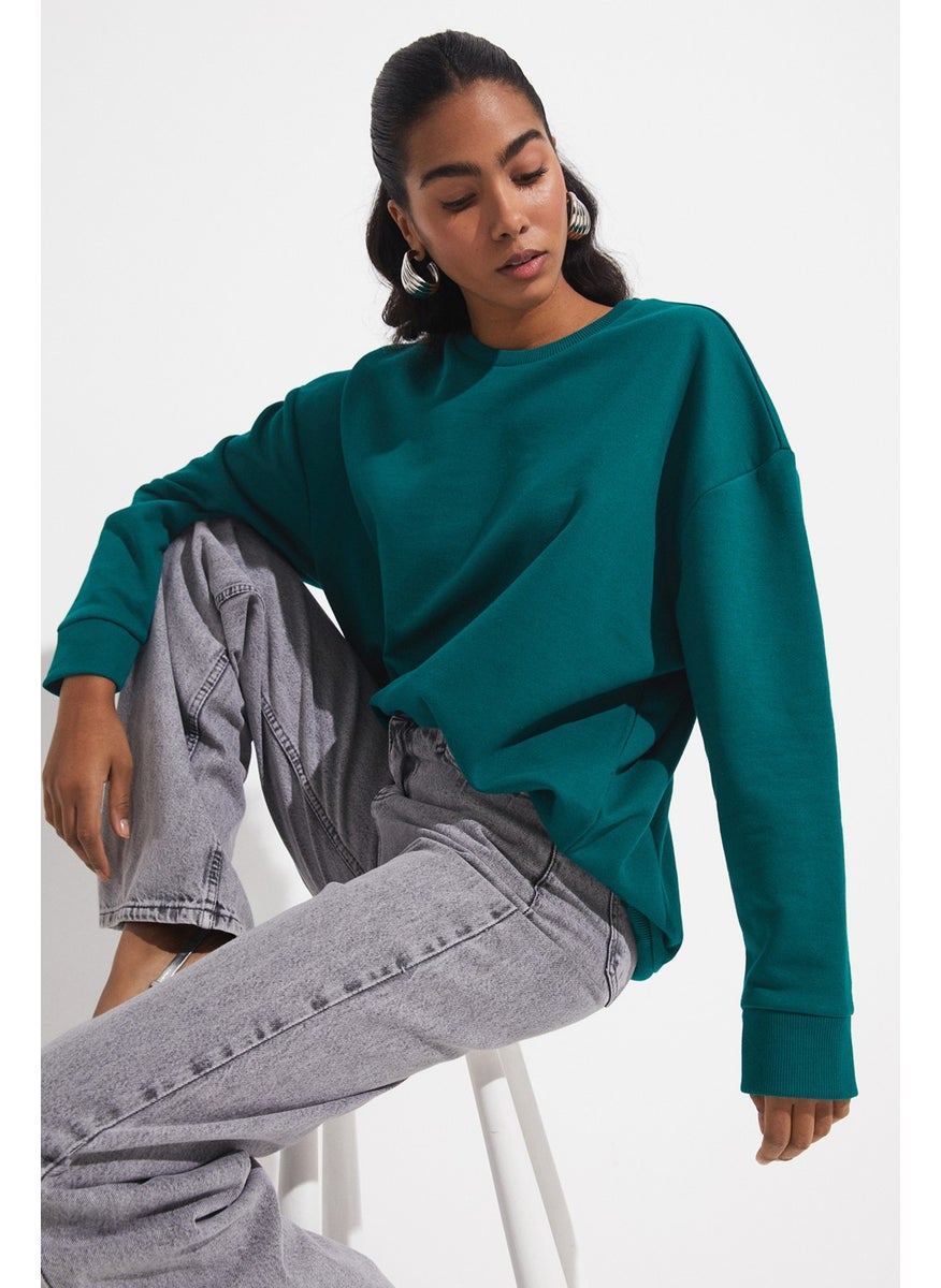 Crew Neck Oversize Sweatshirt
