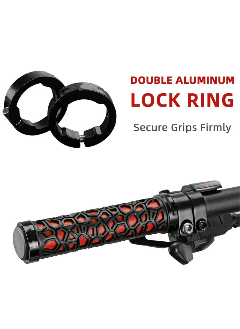 Bike Handle Grips Non-Slip Bike Grips Double Lock-on Bicycle Handlebar GripsComfortable Bicycle Locking Grips, Non-Slip MTB Handle Grips Folding Bikes 22.2mm
