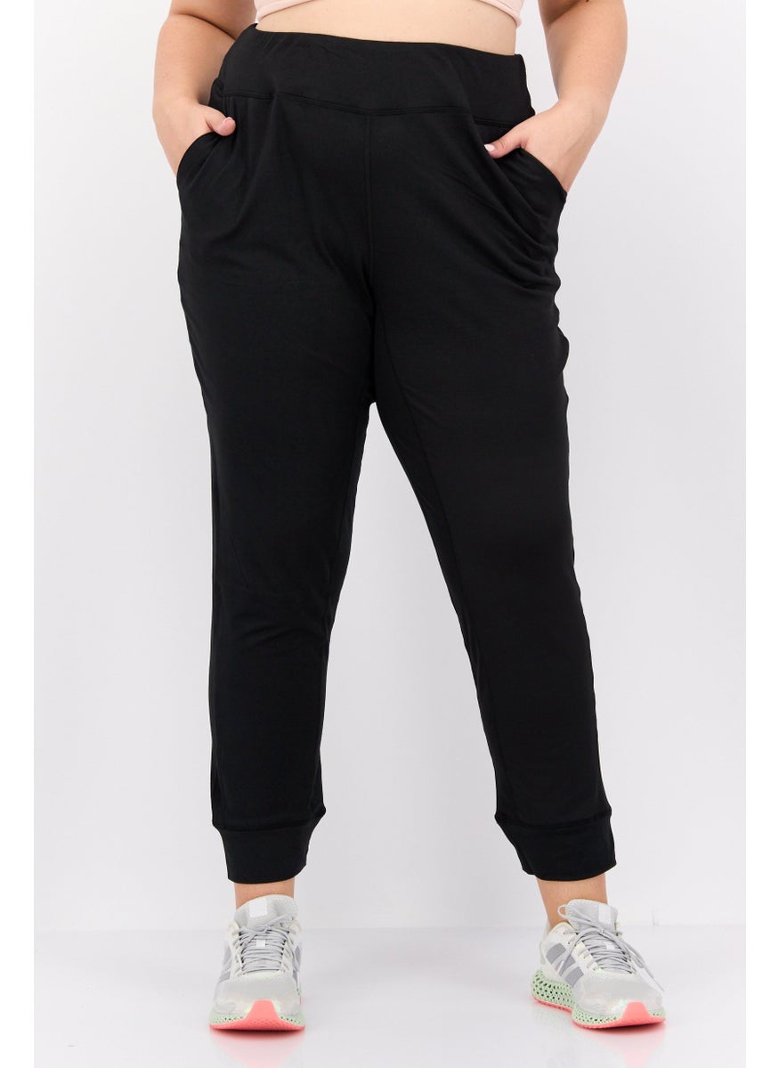 Women Sportswear Fit Training Jogger Pants, Black
