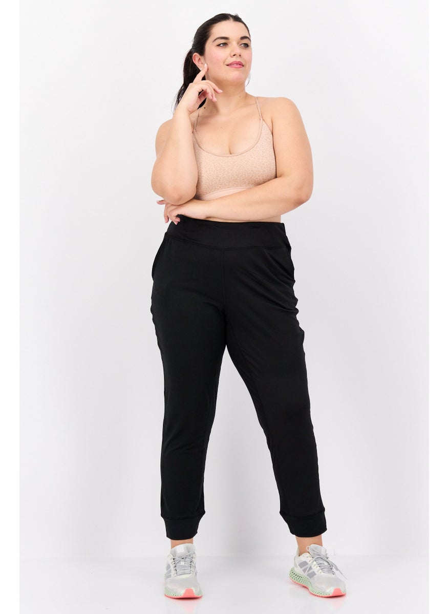 Women Sportswear Fit Training Jogger Pants, Black