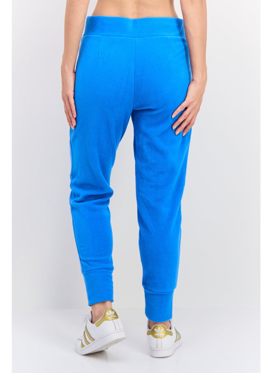 Women Regular Fit Textured Jogger Pants, Blue