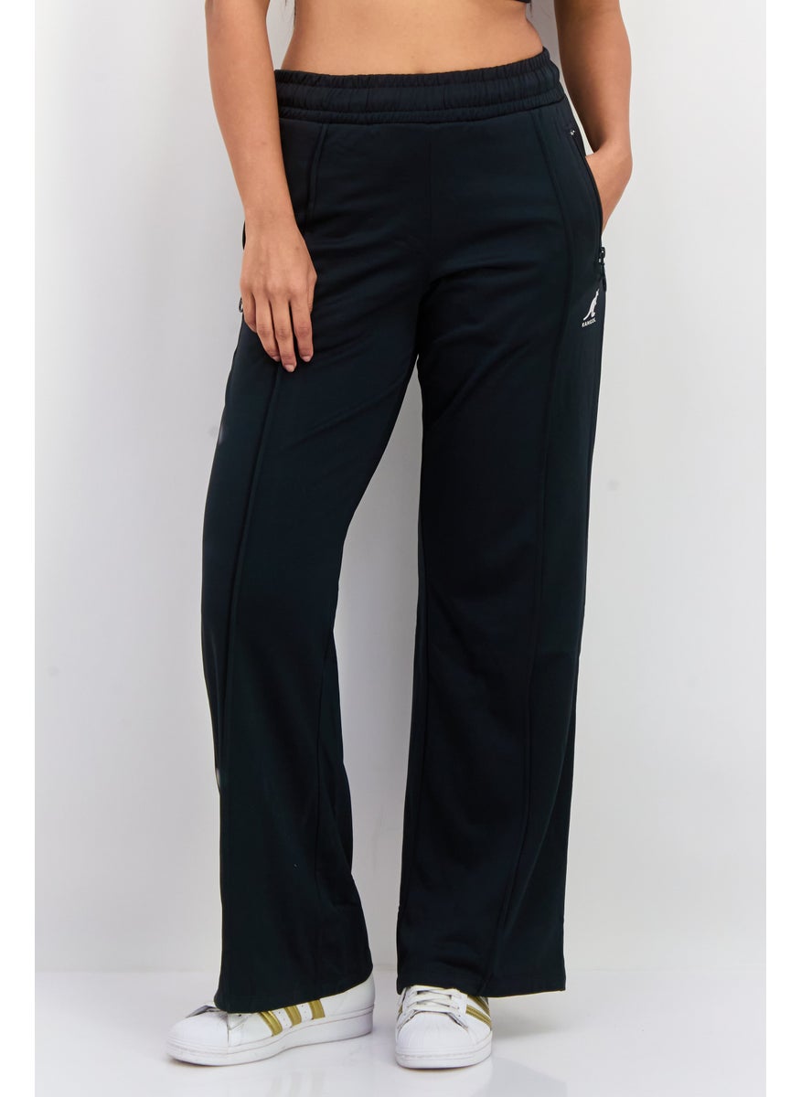 Women Regular Fit Brand Logo Jogger Pants, Midnight Navy