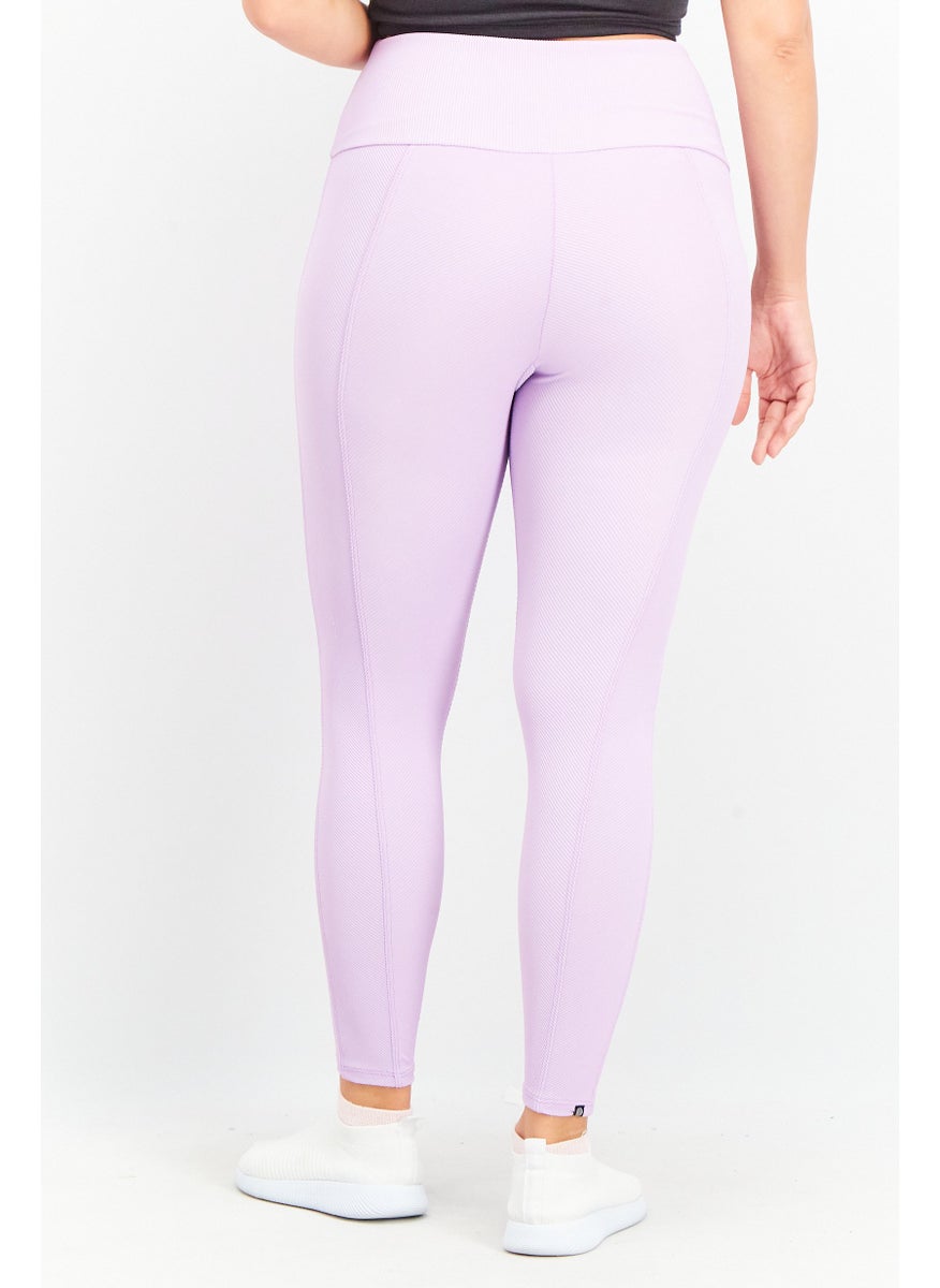 Women Sportswear Fit Yoga Leggings, Lilac