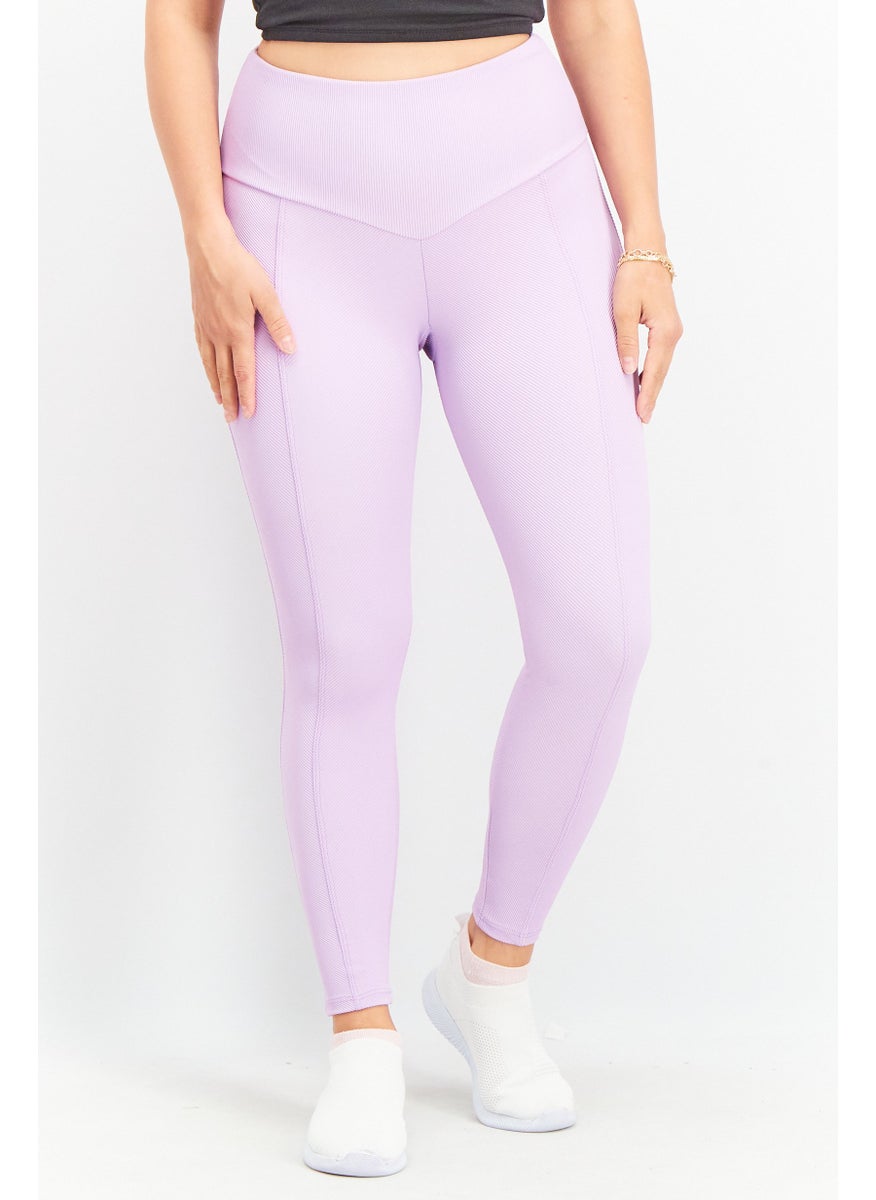 Women Sportswear Fit Yoga Leggings, Lilac