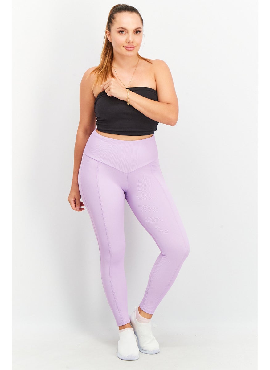 Women Sportswear Fit Yoga Leggings, Lilac