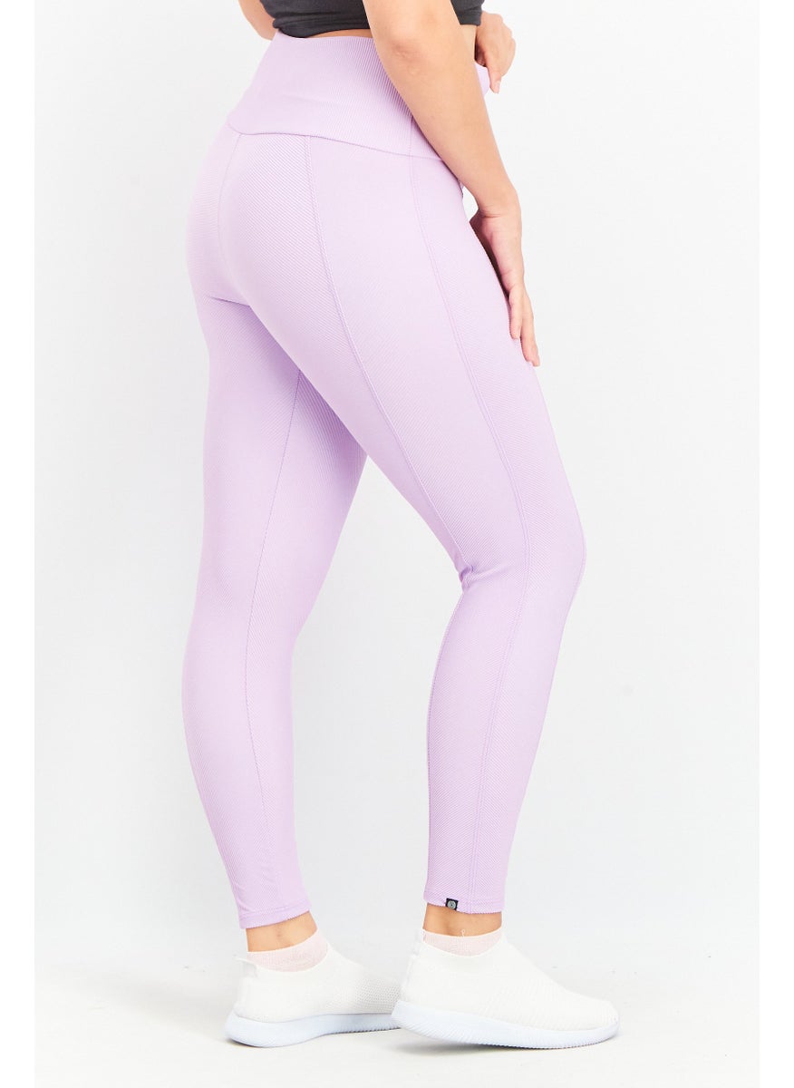 Women Sportswear Fit Yoga Leggings, Lilac