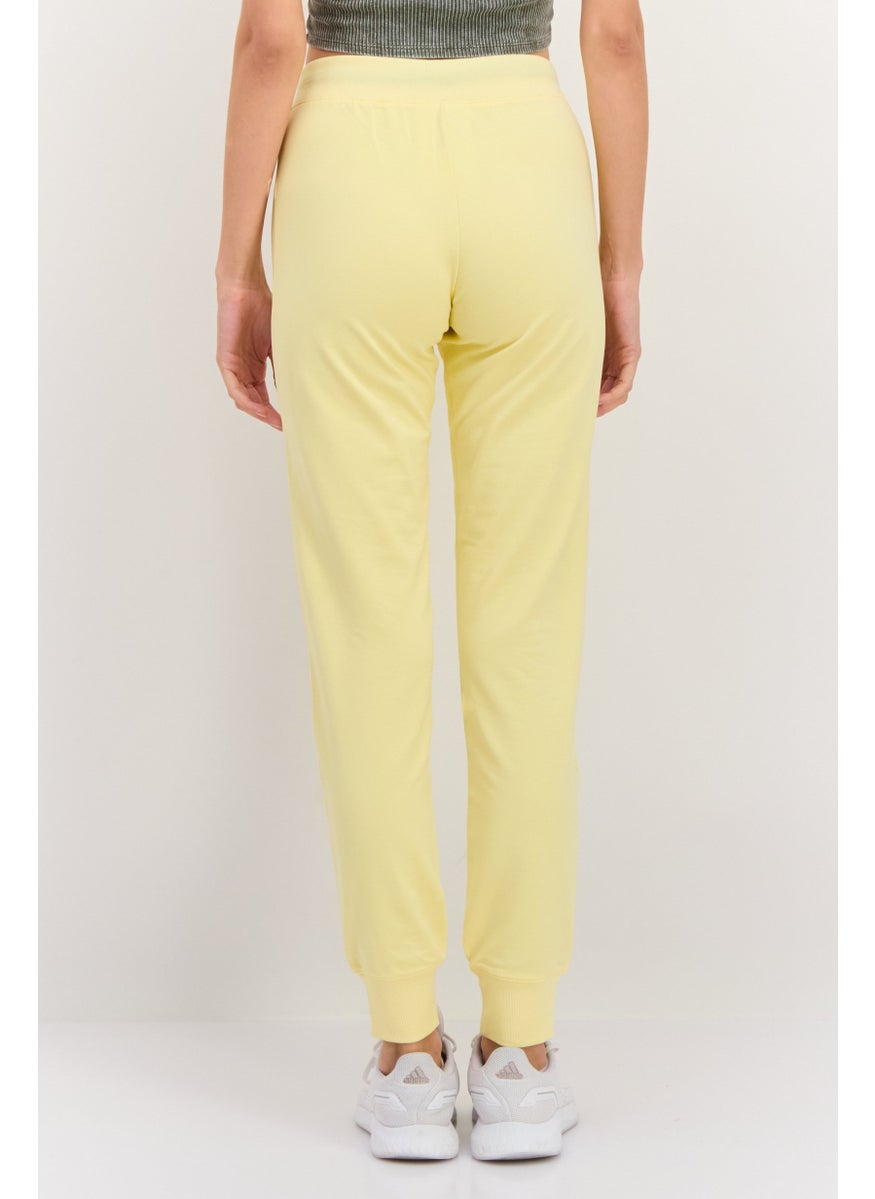 Women Sportswear Fit Training Pants, Yellow