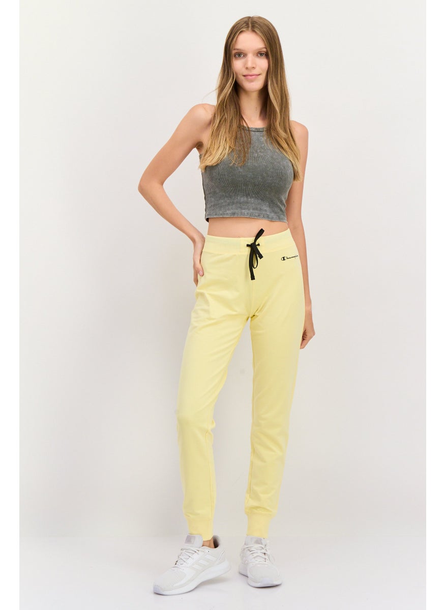 Women Sportswear Fit Training Pants, Yellow