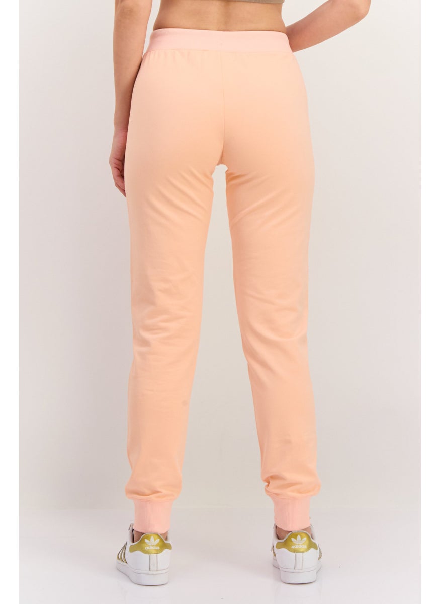 Women Sportswear Fit Outdoor Jogger Pants, Coral Orange