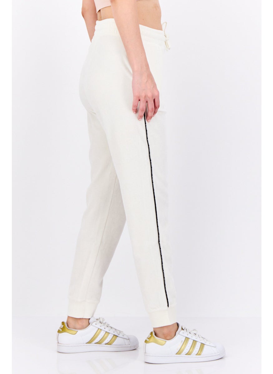 Women Sportswear Fit Training Sweatpants, Cream