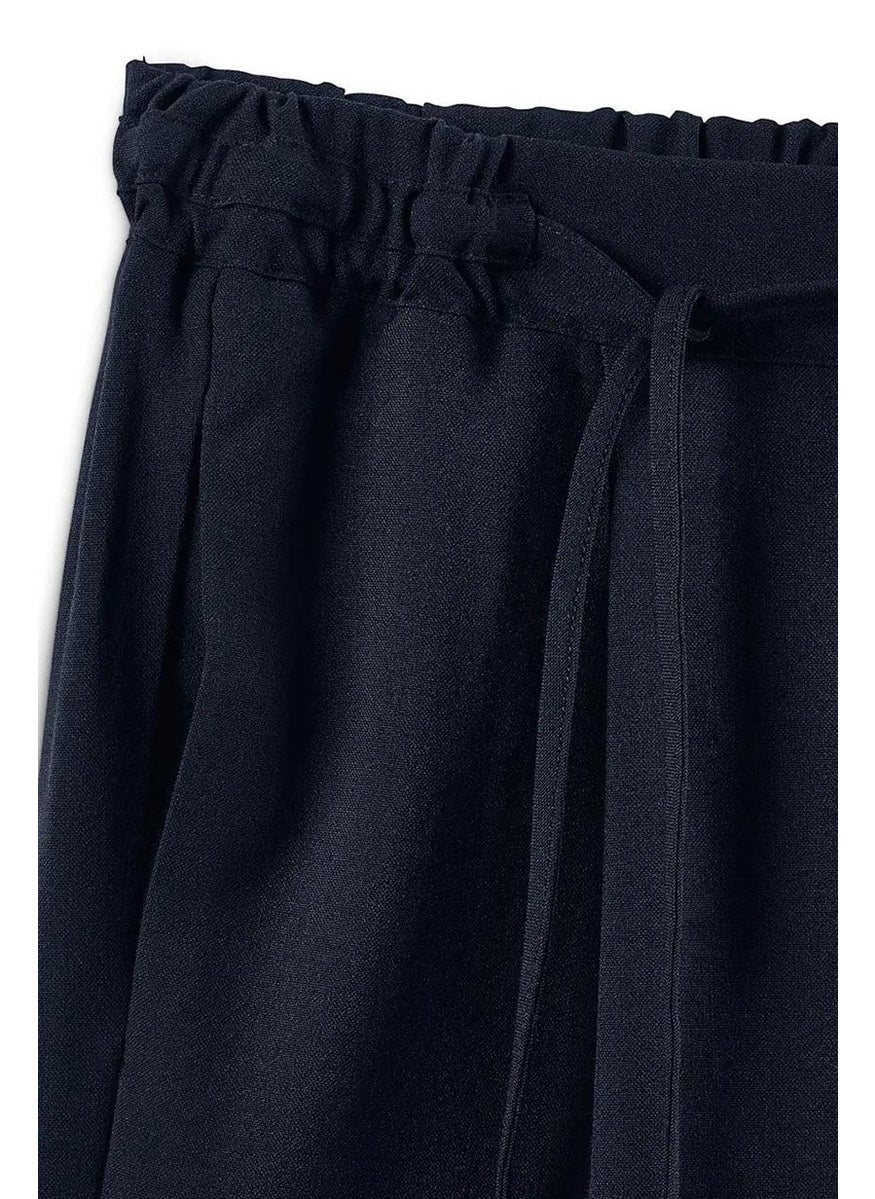 Women Side Pocket Jogger Pants, Navy