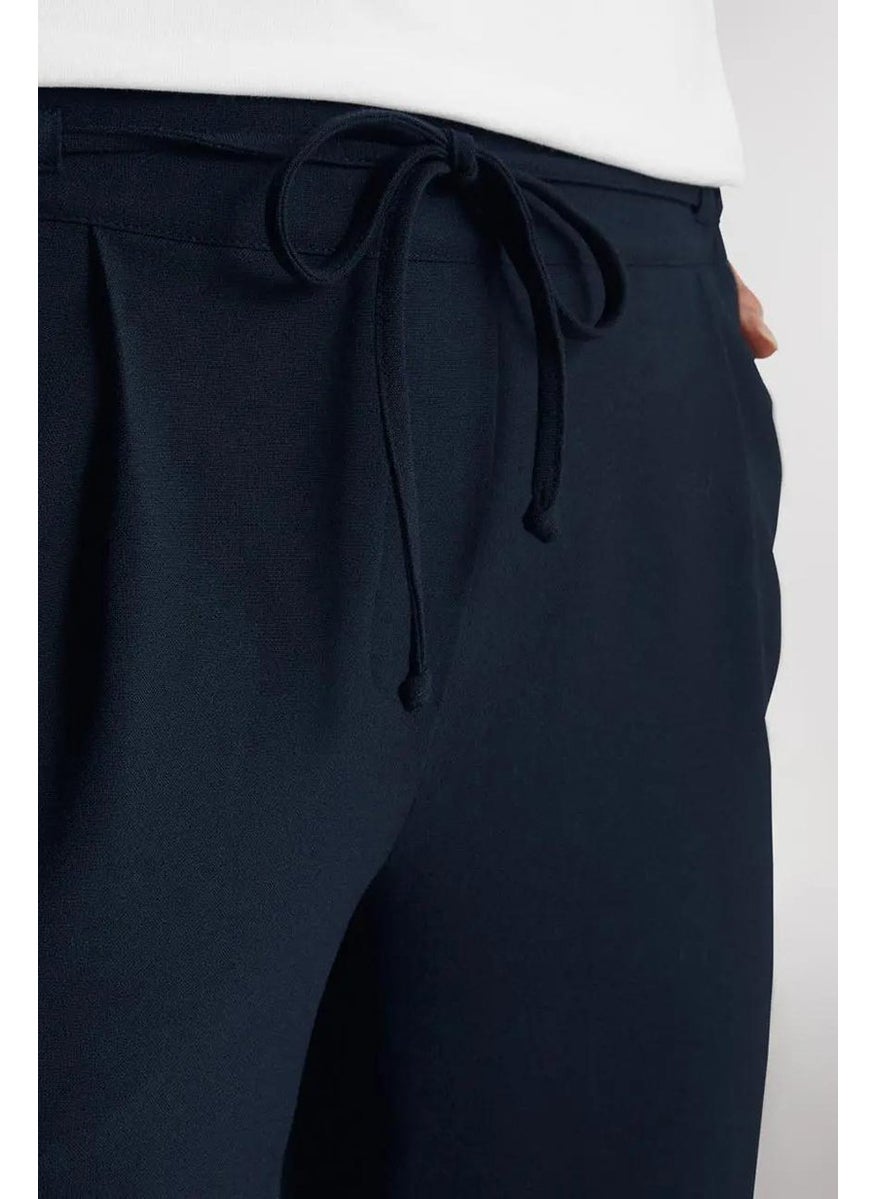 Women Side Pocket Jogger Pants, Navy