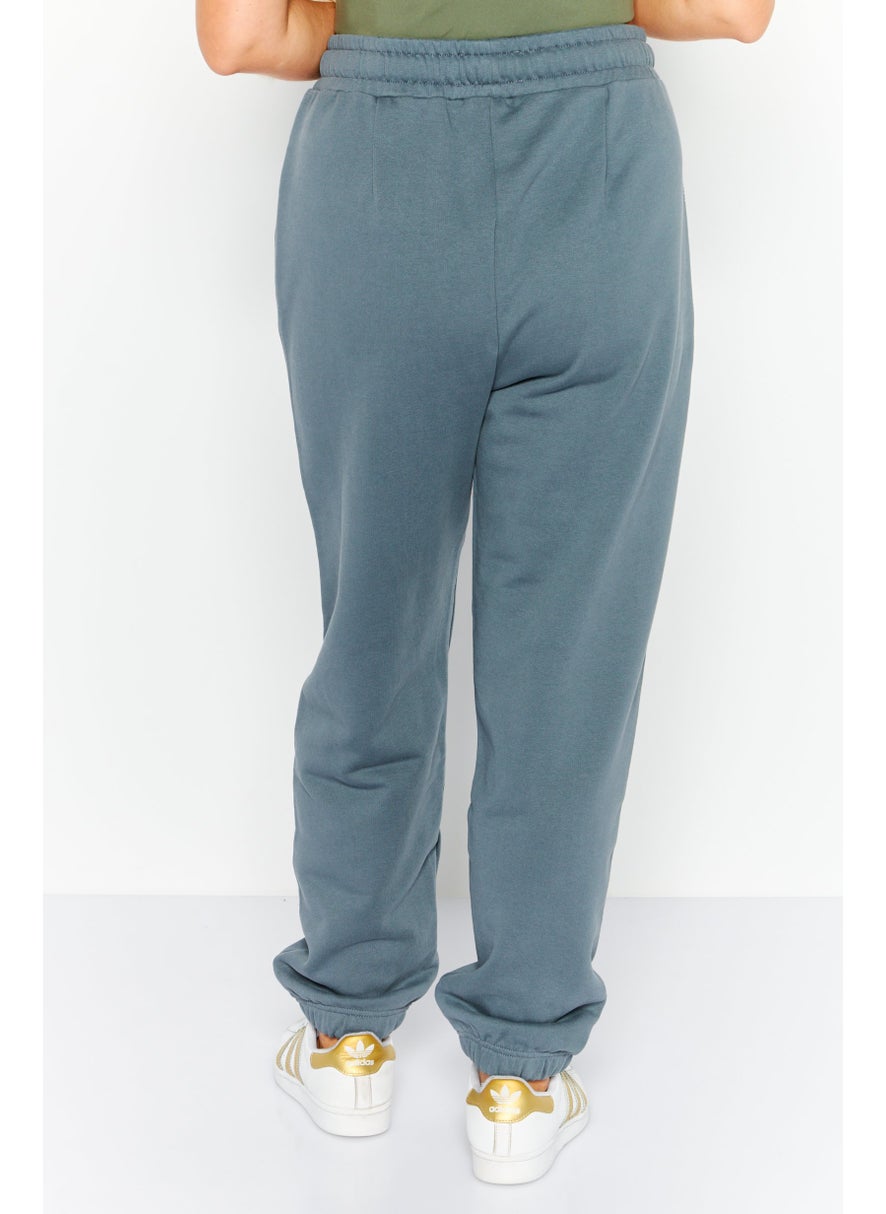 Women Regular Fit Plain Sweatpants, Grey