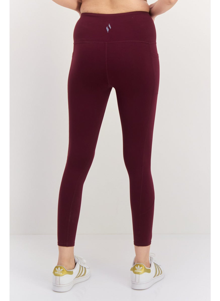 Women Sportswear Fit Solid Training Leggings, Dark Purple