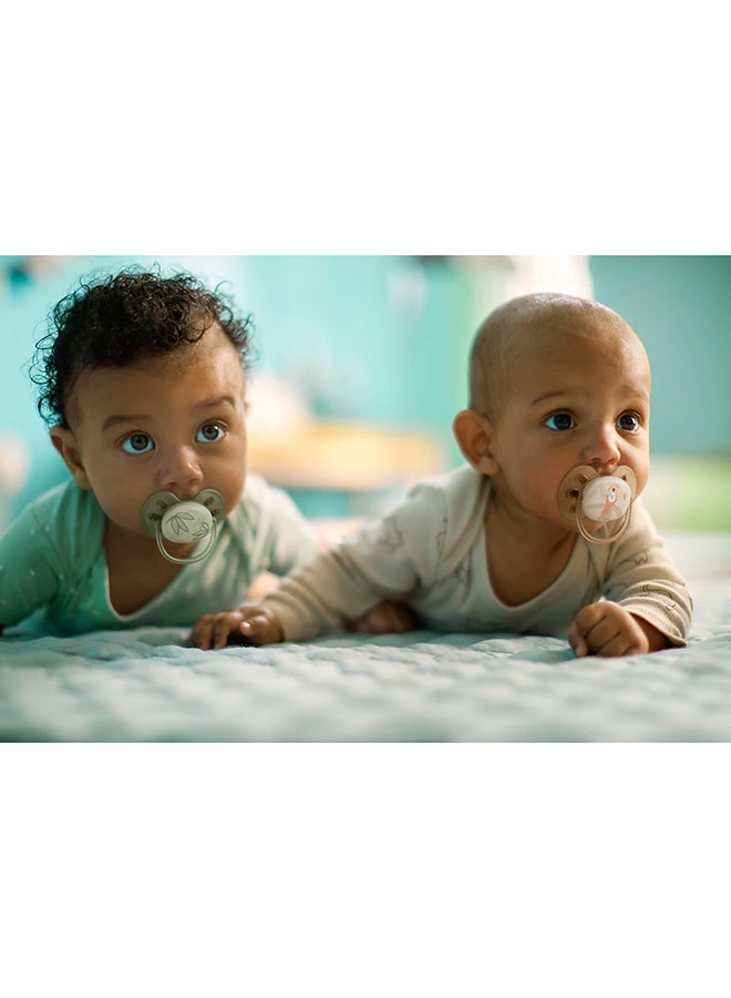 2 Pieces Ultra Soft Pacifier, 0 - 6 Months