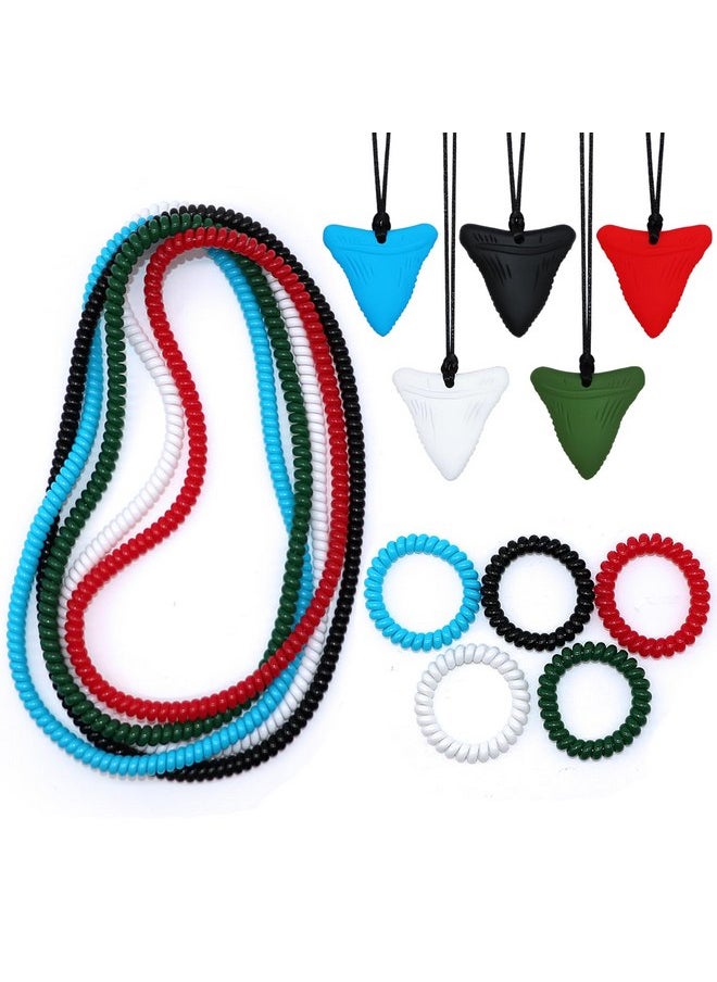 Sensory Chew Necklaces for Boys Girls, 15 Pack Stretchy Chewy Necklace Coil Bracelets for Kids with Autism Anxiety ADHD SPD, Sensory Chew Toys Reduce Chewing Biting Fidgeting for Adult Chewer