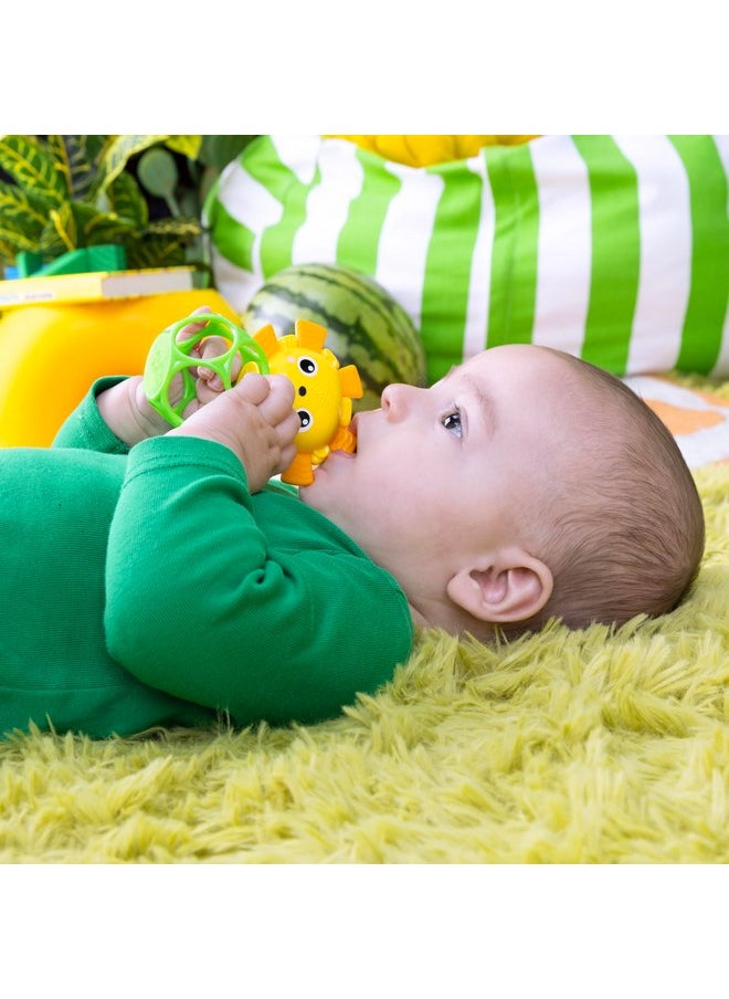 Bright Starts Soother Pals Easy-Grasp Teether Toys, 2-Pack Lion and Elephant Characters, BPA Free, Unisex, Ages Newborn +