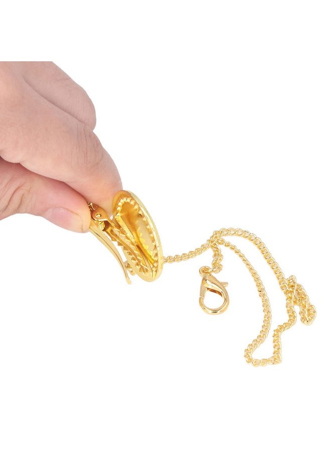 Fashionable Portable Golden Letter Pacifier, Travel-Ready Hygienic Rhinestone Infant Pacifier with Clip (B)