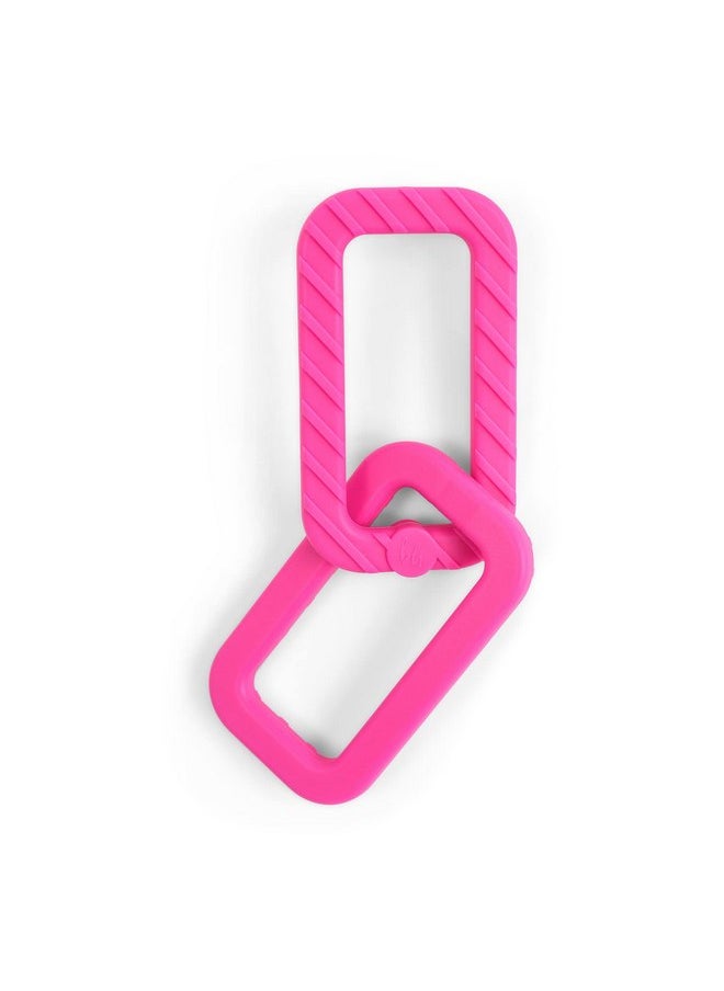 BooginHead by Infantino 100% Food Grade Silicone Link Baby Teethers, Hot Pink