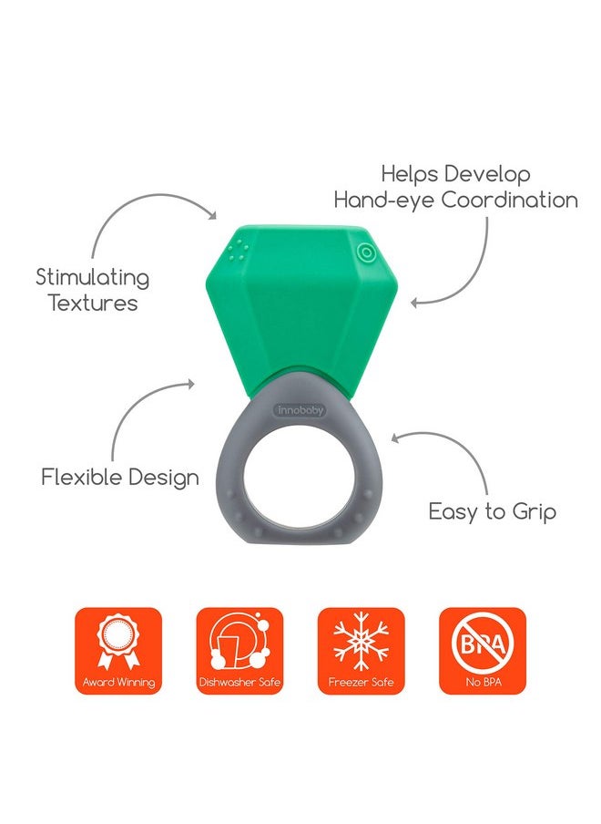 INNOBABY TEETHIN' Smart Birthstone Ring TEETHER - May (Emerald)