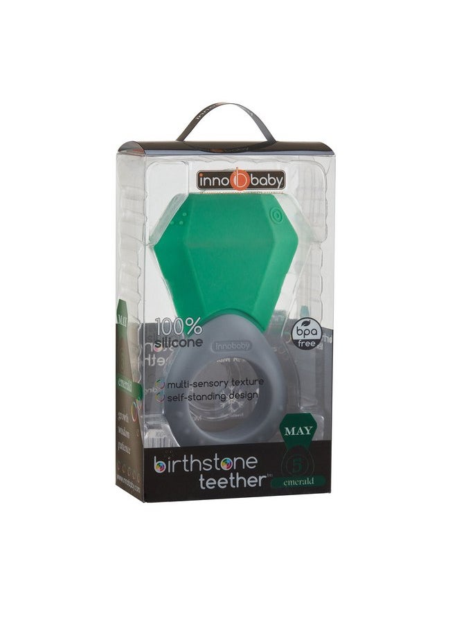 INNOBABY TEETHIN' Smart Birthstone Ring TEETHER - May (Emerald)