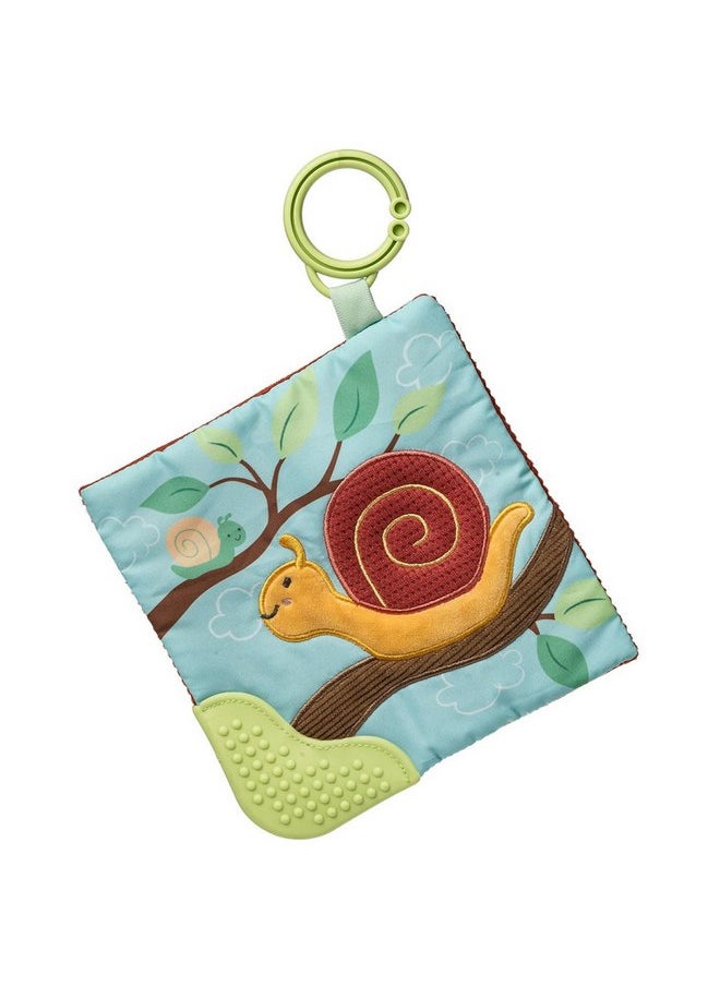 Mary Meyer Crinkle Teether Toy with Baby Paper and Squeaker, 6 x 6-Inches, Skippy Snail