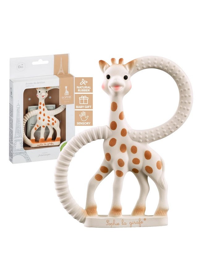Sophie la girafe | Teething Ring | Made from Natural Rubber | Designed for Teething Babies | Awaken All 5 Senses | Easy to Clean