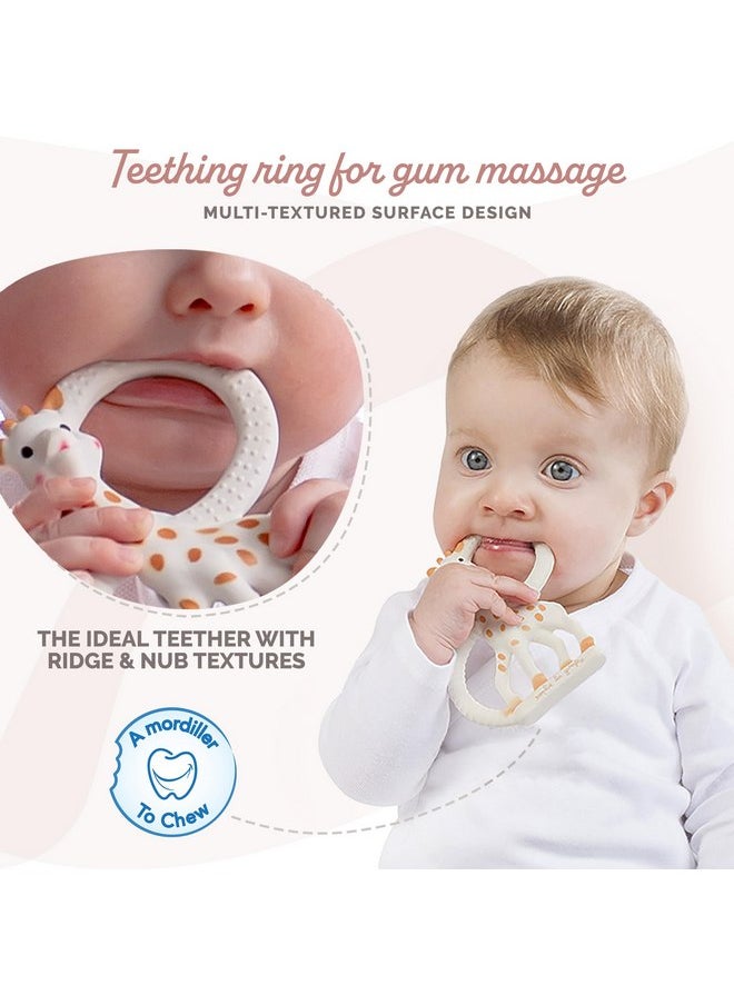 Sophie la girafe | Teething Ring | Made from Natural Rubber | Designed for Teething Babies | Awaken All 5 Senses | Easy to Clean