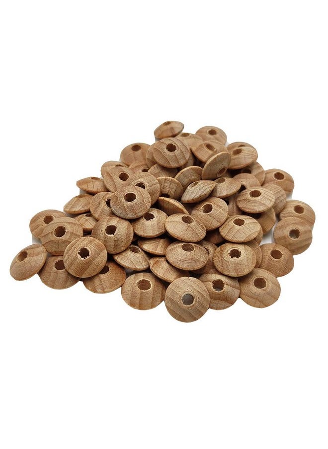 100pcs Beech Wooden Abacus Beads Unfinished Loose Round Spacer Shape DIY Handmade Mom Necklace Making Family Charm Decoration(Abacus Beads 100pcs)