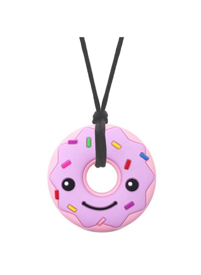 Sensory Chew Necklaces for Kids Adults, Chew Toys for Kids with Autism Anxiety ADHD SPD or Special Needs, Silicone Donut Chewy Chewing Necklace Sensory Help to Relieve Stress