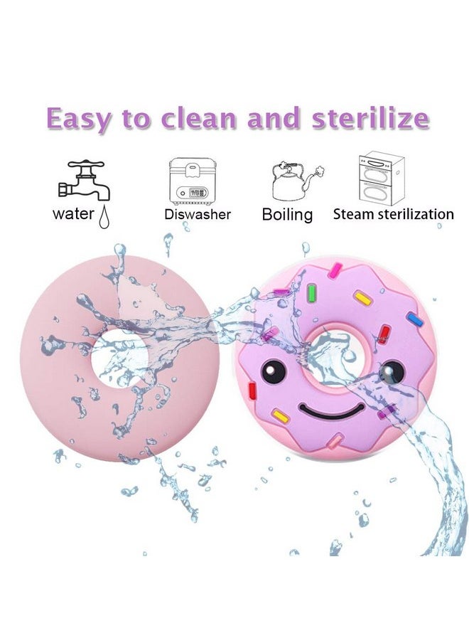 Sensory Chew Necklaces for Kids Adults, Chew Toys for Kids with Autism Anxiety ADHD SPD or Special Needs, Silicone Donut Chewy Chewing Necklace Sensory Help to Relieve Stress