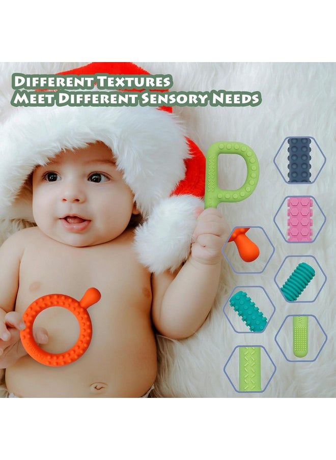 Sensory Toys for Kids with Autism, 5 Pack Autism Toys Silicone Baby Teething Toys for ADHD, Anxiety, SPD Chewing Biting Fidgeting, Teething Relief Tubes for Babies - BPA Free