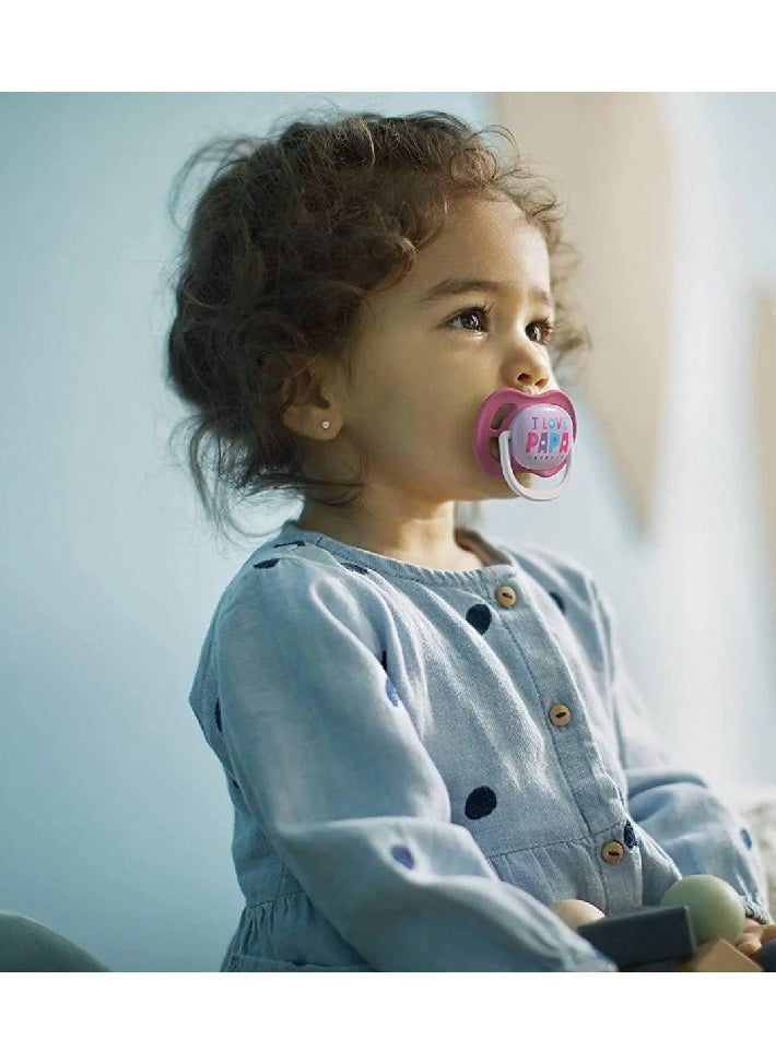 Philips Avent Ultra Air baby Pacifier lightweight shield designed for maximum air flow 6-18 months - 2 Pcs(SCF080/04)