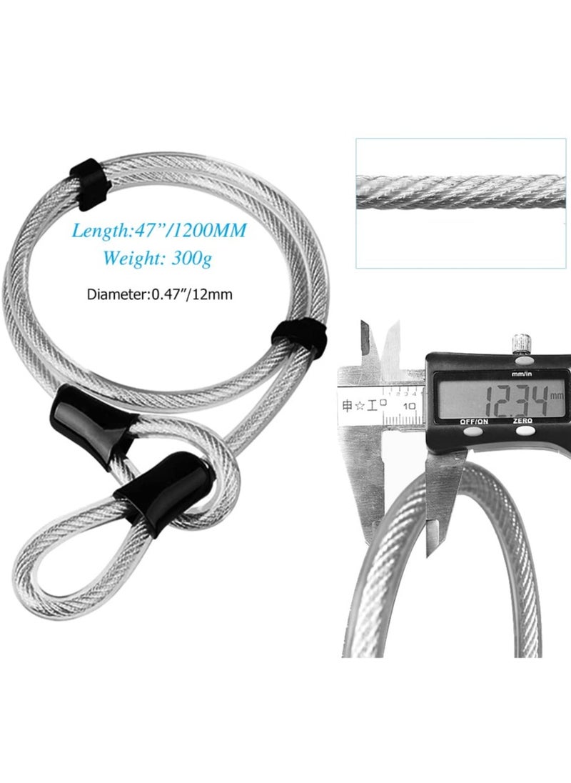 Bike U Lock Heavy Duty Anti Theft, Secure Combination Bike U Lock with 16mm Shackle, 4ft Length Security Cable,U Bolt Bike Lock for E-Bike,Mountain Bike,Road Bike(Small)