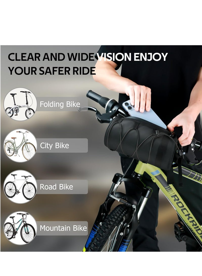 Bike Handlebar Bags for Bicycles Frame Scooter Storage With Waterproof Zipper Large Capacity Shoulder Mountain Road Accessories Cycling Travel