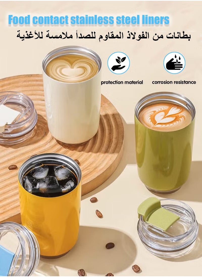 Travel Coffee Mug, Vacuum Insulated Travel Mug, Spill Proof Leakproof Tumbler With Lid, Double Wall Vacuum Insulation Flask for  Home, Office, Car and More