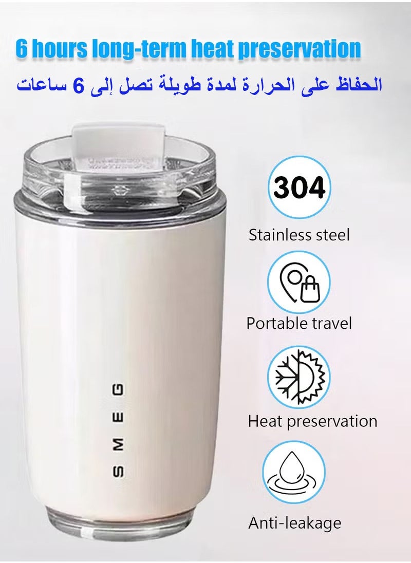 Travel Coffee Mug, Vacuum Insulated Travel Mug, Spill Proof Leakproof Tumbler With Lid, Double Wall Vacuum Insulation Flask for  Home, Office, Car and More
