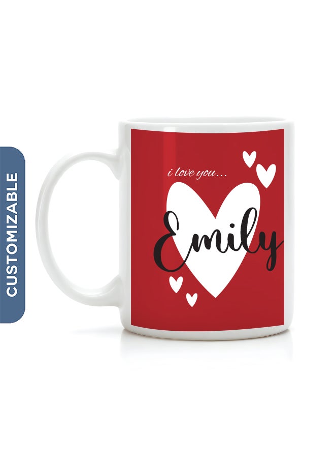 I Love You | Valentine's Day Personalised Coffee Mug