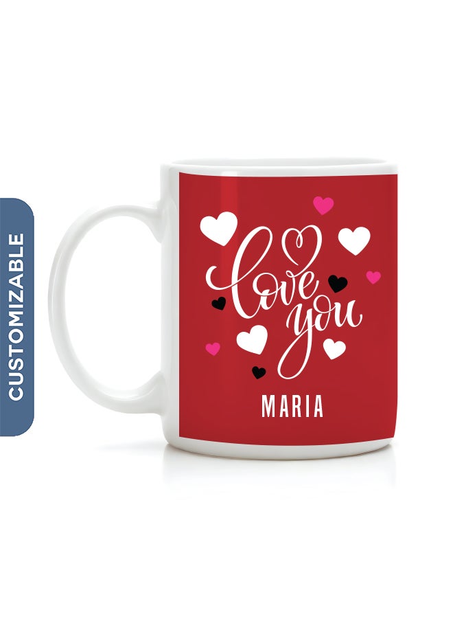 Love You | Valentine's Day Personalised Coffee Mug