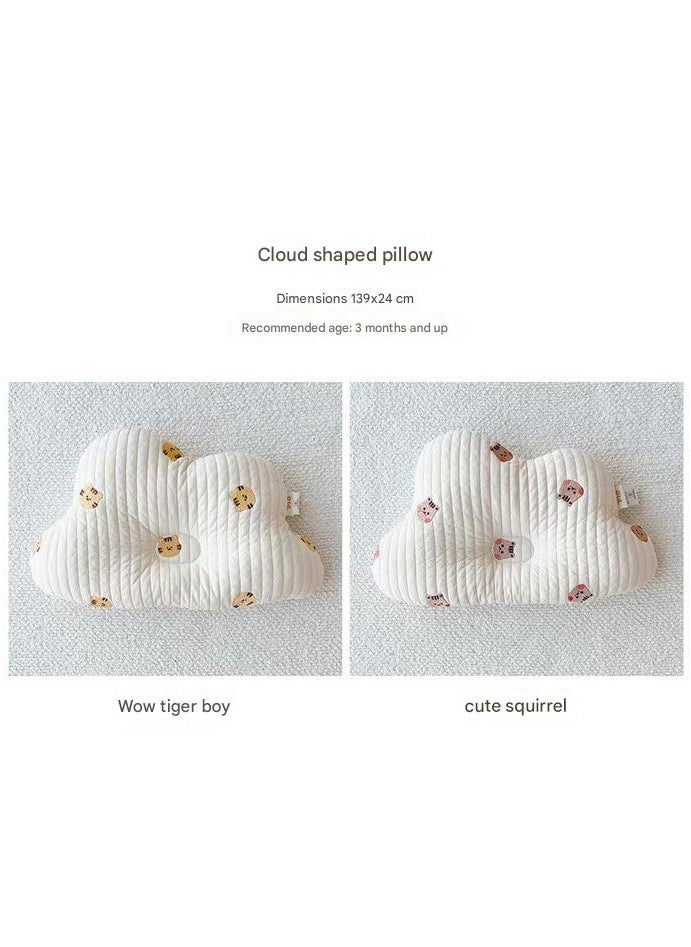 Ins Style Korean Baby Bear Rabbit Pillow Children's Neck Protection Cotton Breathable And Sweat Wicking Baby Four Season Universal Shaping Pillow